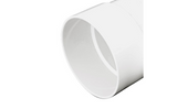 NDS 3" White Hub x Hub x Hub PVC S&D 45 Degree Wye