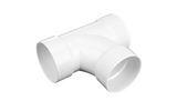 NDS 4" White Hub x Hub x Hub PVC S&D Sanitary Tee