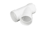 NDS 4P08, 4" White Hub x Hub x Hub PVC S&D 45 Degree Street Wye