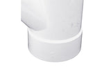NDS 4P08, 4" White Hub x Hub x Hub PVC S&D 45 Degree Street Wye