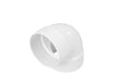 NDS 4" White Hub x Hub PVC S&D 90 Degree Elbow