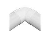 NDS 4" White Hub x Hub PVC S&D 90 Degree Elbow