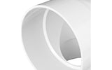 NDS 4" White Hub x Hub PVC S&D 90 Degree Elbow