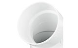 NDS 3" White Hub x Hub PVC S&D 45 Degree Elbow
