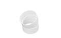 NDS 4" White Hub x Hub PVC S&D 22.5 Degree Elbow
