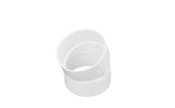 NDS 4" White Hub x Hub PVC S&D 22.5 Degree Elbow