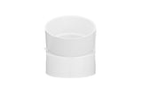 NDS 4" White Hub x Hub PVC S&D 22.5 Degree Elbow