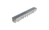 NDS 864GMTL, 5" Pro Series Channel Drain Kit with Metal Grate
