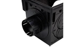 NDS 900MTLKIT, 9" Black Square Catch Basin Drain Kit with Galvanized Steel Grate