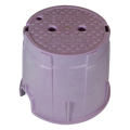 NDS 10" Round Pro-Spec Series - Purple Box / Purple Cover, Reclaimed Water