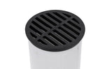 NDS 11, 4" Black Plastic Round Grate, Connects to 4" Drain Pipes and Fittings