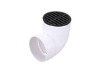 NDS 11, 4" Black Plastic Round Grate, Connects to 4" Drain Pipes and Fittings