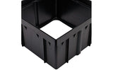 NDS 1216, 6" Black Riser for 12" Square Catch Basin Drain and Low-Profile Adapter Drain