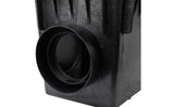 NDS Black Outlet Adapter for Catch Basin Drain, Connects to 8" Drain Pipes