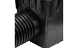NDS Black Outlet Adapter for Catch Basin Drain, Connects to 8" Drain Pipes