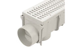 NDS 764, 3" x 2-1/16" x 39-3/8" Light Gray Pro Series Channel Drain Kit