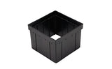 NDS 916, 6" Black Riser for 9" Square Catch Basin Drain and Low-Profile Adapter Drain
