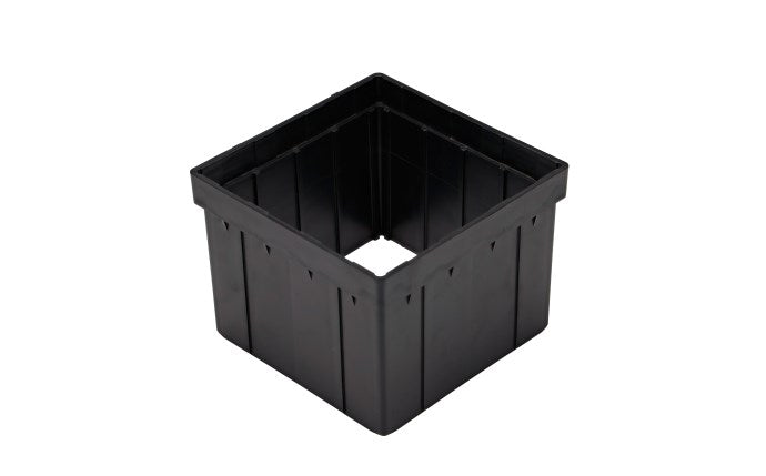 NDS 916, 6" Black Riser for 9" Square Catch Basin Drain and Low-Profile Adapter Drain