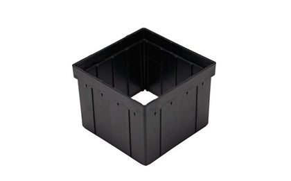 NDS 916, 6" Black Riser for 9" Square Catch Basin Drain and Low-Profile Adapter Drain