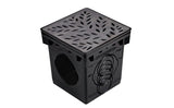 NDS 1218CI, 12" Cast Iron Decorative Botanical Design Square Catch Basin Drain Grate