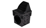 NDS 900DSG, 9" Black Plastic Square Downspout Defender Catch Basin Drain Grate