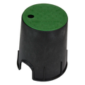 NDS 6" Round Standard Series - Black Box / Snap-in Green Cover, ICV