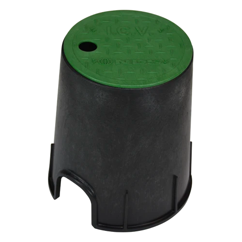 NDS 6" Round Standard Series - Black Box / Snap-in Green Cover, ICV