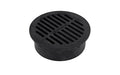 NDS 6" Black Plastic Round Grate, Connects To 6" Spee-D Basin, Pipes, And Fittings