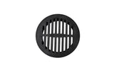NDS 6" Black Plastic Round Grate, Connects To 6" Spee-D Basin, Pipes, And Fittings