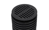 NDS 6" Black Plastic Round Grate, Connects To 6" Spee-D Basin, Pipes, And Fittings