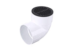 NDS 6" Black Plastic Round Grate, Connects To 6" Spee-D Basin, Pipes, And Fittings