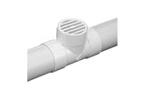 NDS 9P12, 3" White PVC Round Grate for S&D Fittings