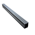 NDS 3' Gray Slotted Slim Channel Grate (9243)