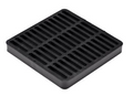 NDS 9" Black Plastic Square Catch Basin Drain Grate