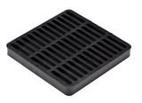 NDS 9" Black Plastic Square Catch Basin Drain Grate