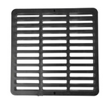 NDS 9" Black Plastic Square Catch Basin Drain Grate