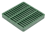NDS 9" Green Plastic Square Catch Basin Drain Grate