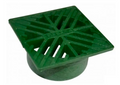NDS 4" Square Grate Green / Fits 3"