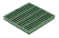 NDS 12" Green Plastic Square Catch Basin Drain Grate