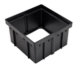 NDS 1216, 6" Black Riser for 12" Square Catch Basin Drain and Low-Profile Adapter Drain