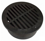 NDS 1240, 12" Round Grate; Black