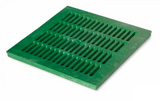 NDS 1812, 18" Green Plastic Square Catch Basin Drain Grate