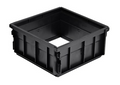 NDS 8" Black Riser For 18" Square Catch Basin Drain & Low-Profile Adapter Drain