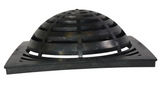 NDS 1881, 18" Black Plastic Square Atrium Catch Basin Drain Grate