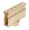 NDS 8502, 1.25" X 7" Sand Plastic Micro Channel Drain With Bottom Outlet