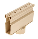 NDS 8502, 1.25" X 7" Sand Plastic Micro Channel Drain With Bottom Outlet