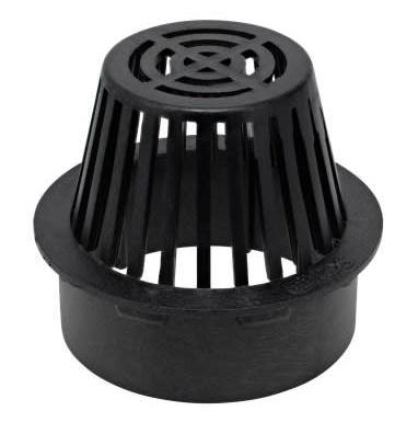 NDS 90, 6" Black Plastic Atrium Grate
