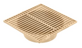 NDS 970S, 9" Sand Plastic Square Grate, Connects To 6" Spee-D Basin, Pipes, And Fittings