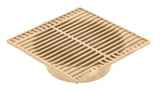 NDS 970S, 9" Sand Plastic Square Grate, Connects To 6" Spee-D Basin, Pipes, And Fittings