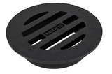 NDS D6, 6" Ductile Iron Round Duracast Grate, Connects To 6" Spee-D Basin & Drain Pipes
